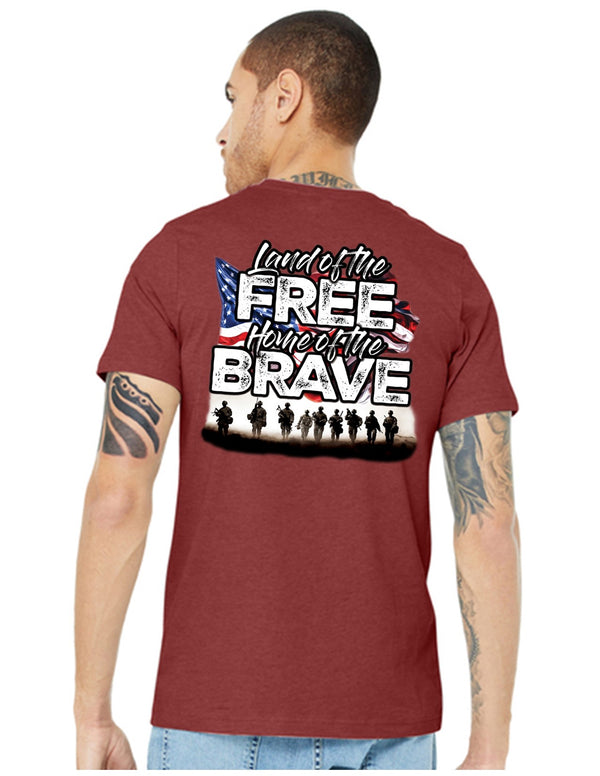 T Shirt - Land of the Free Home of the Brave